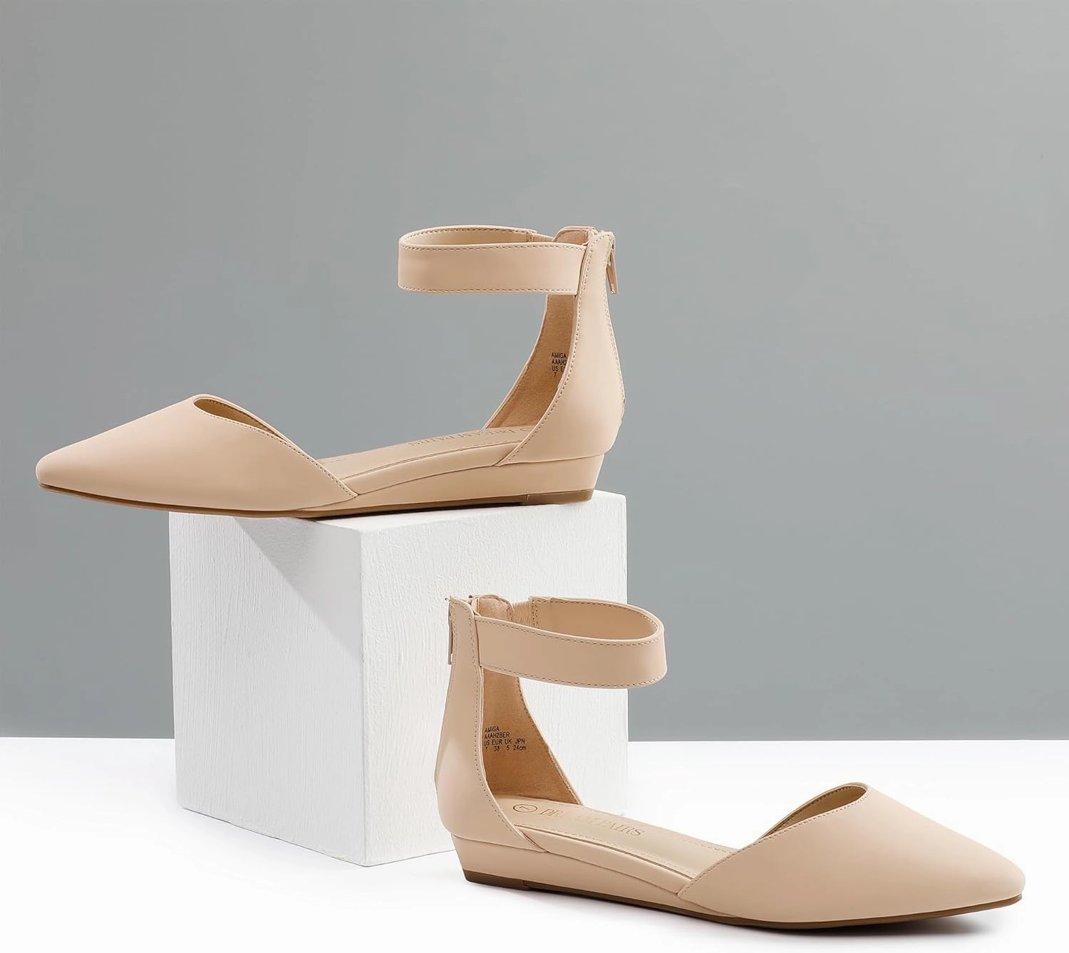 Asics Fast Running Shoes DREAM PAIRS Women's Low Wedge Ankle Strap Dress Flats Shoes