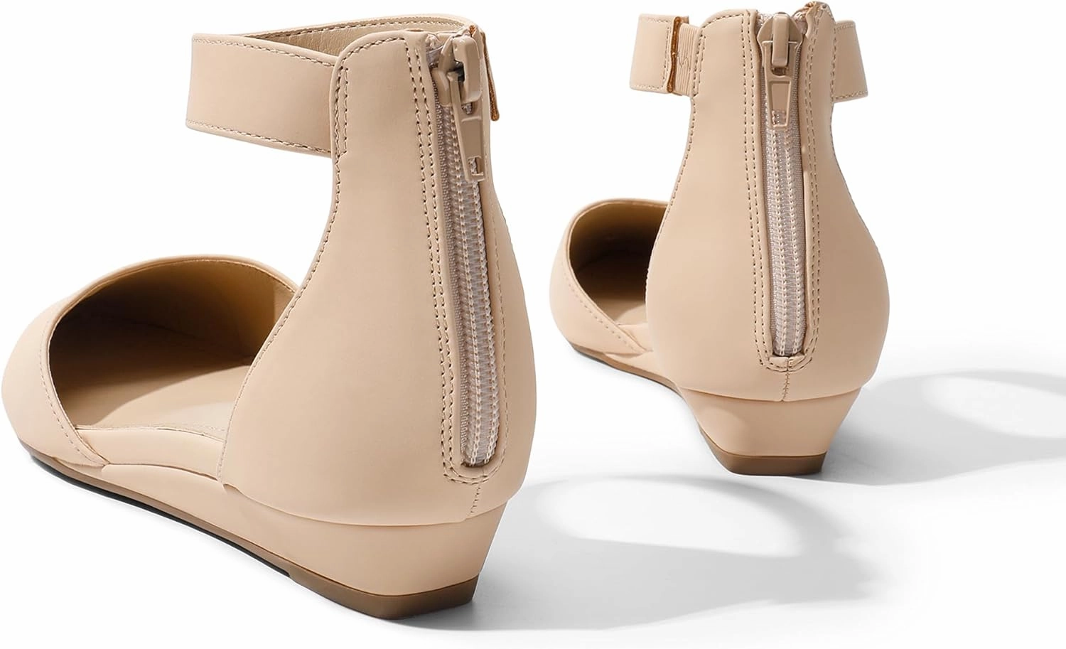 DREAM PAIRS Women's Low Wedge Ankle Strap Dress Flats Shoes Asic Tennis Shoes