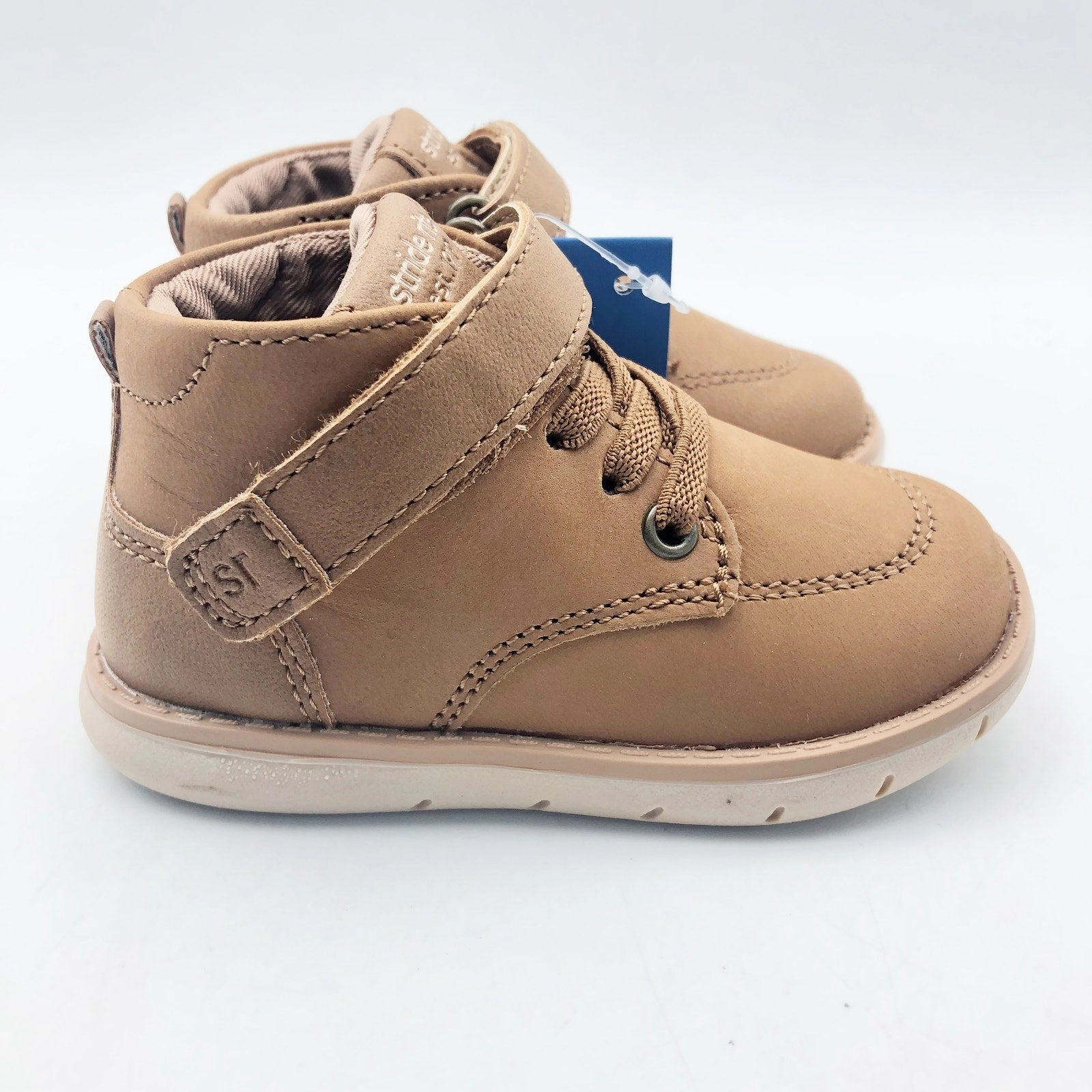 Makalu Boots Stride Rite SRT Quinn Hazel Boy Boots Size 5 Brown Kids Shoe NIB