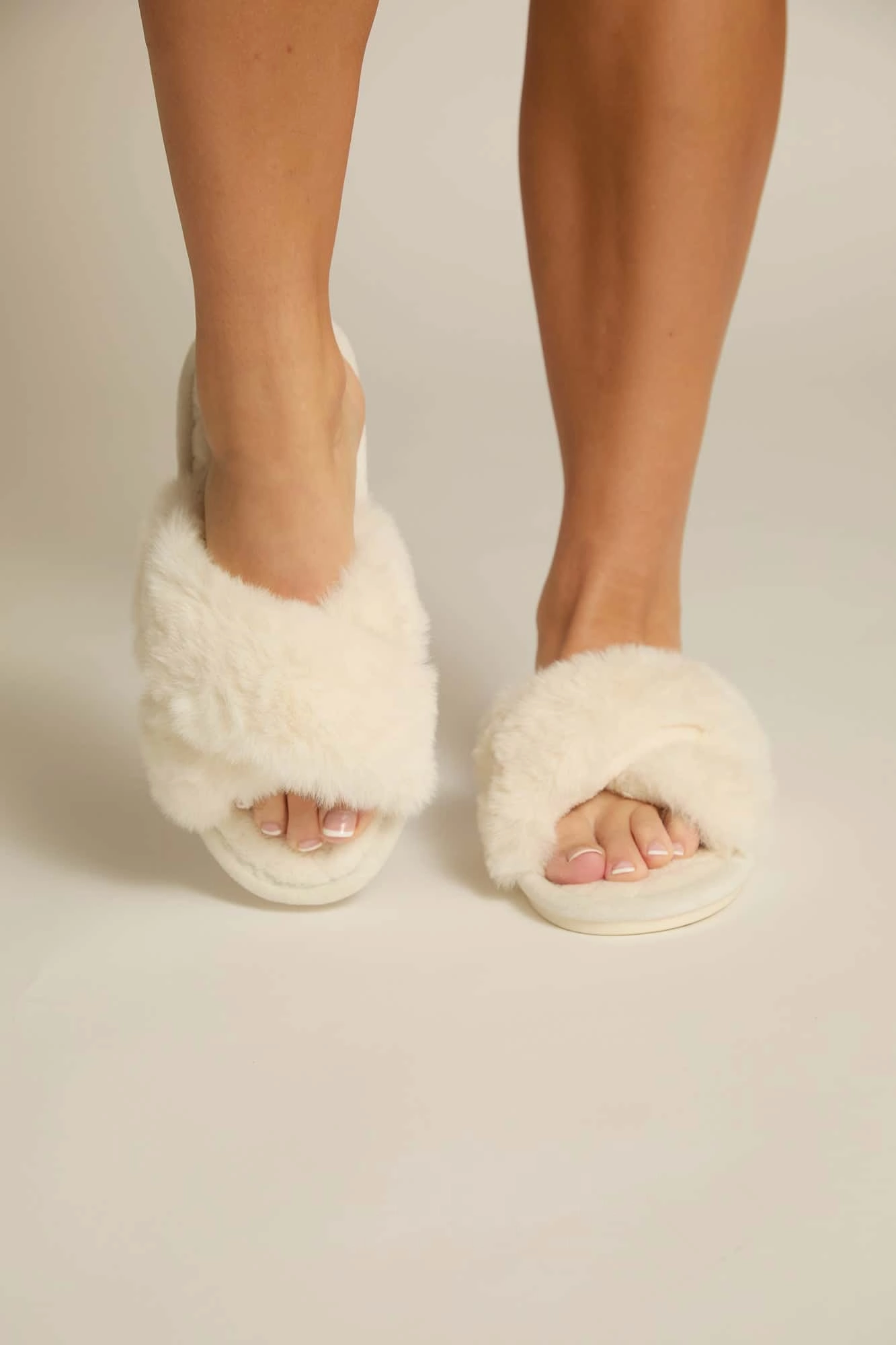 Furry Slides Slippers Real