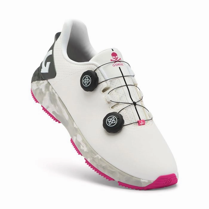 Golf Shoe Titleist Golf G/FORE Men's G/Drive Disc MD Spikeless Golf Shoes - Snow