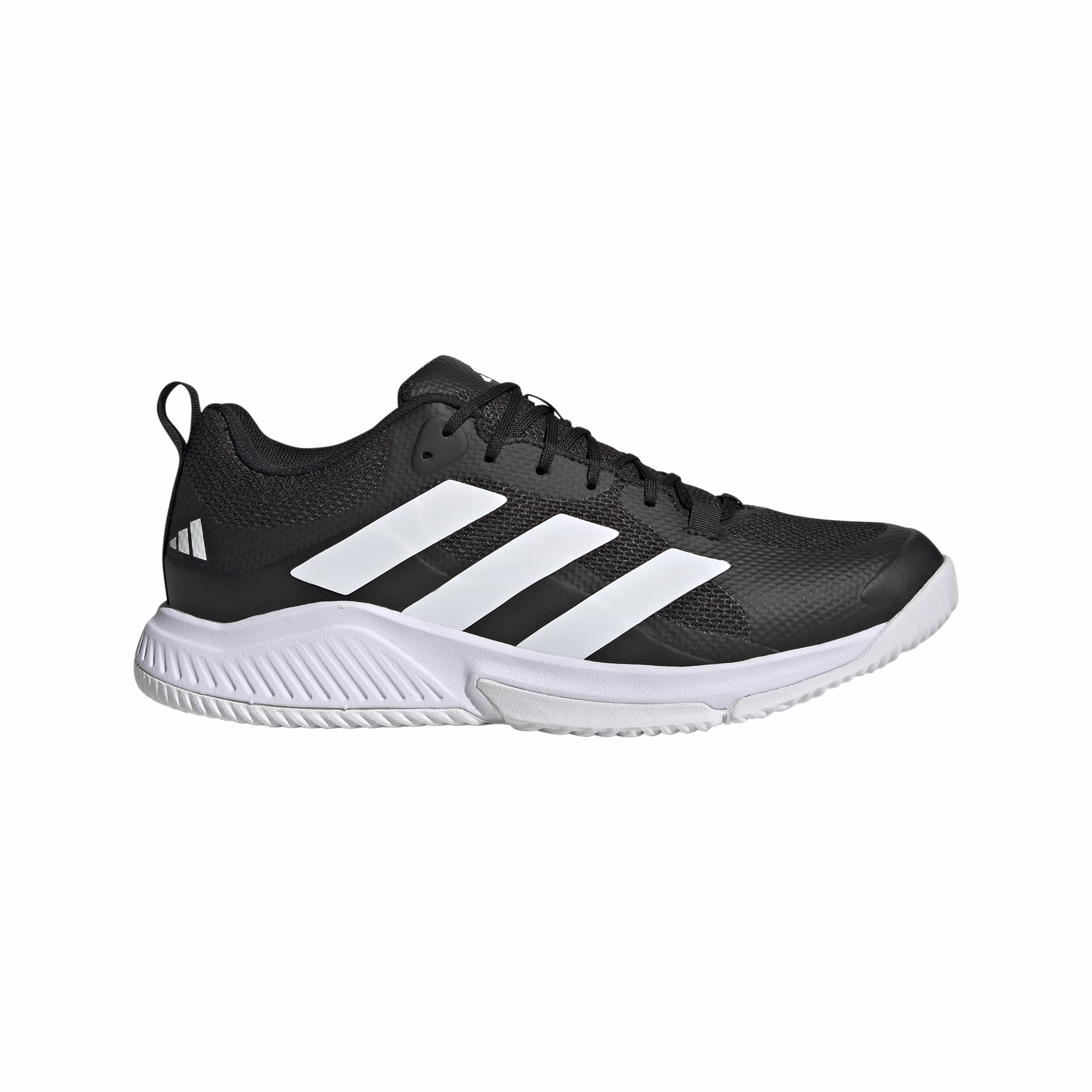 Middle Blocker Volleyball Shoes Adidas Mens Court Team Bounce 2.0 - Black/White