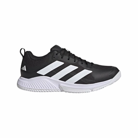 Size 12 Volleyball Shoes Adidas Mens Court Team Bounce 2.0 - Black/White