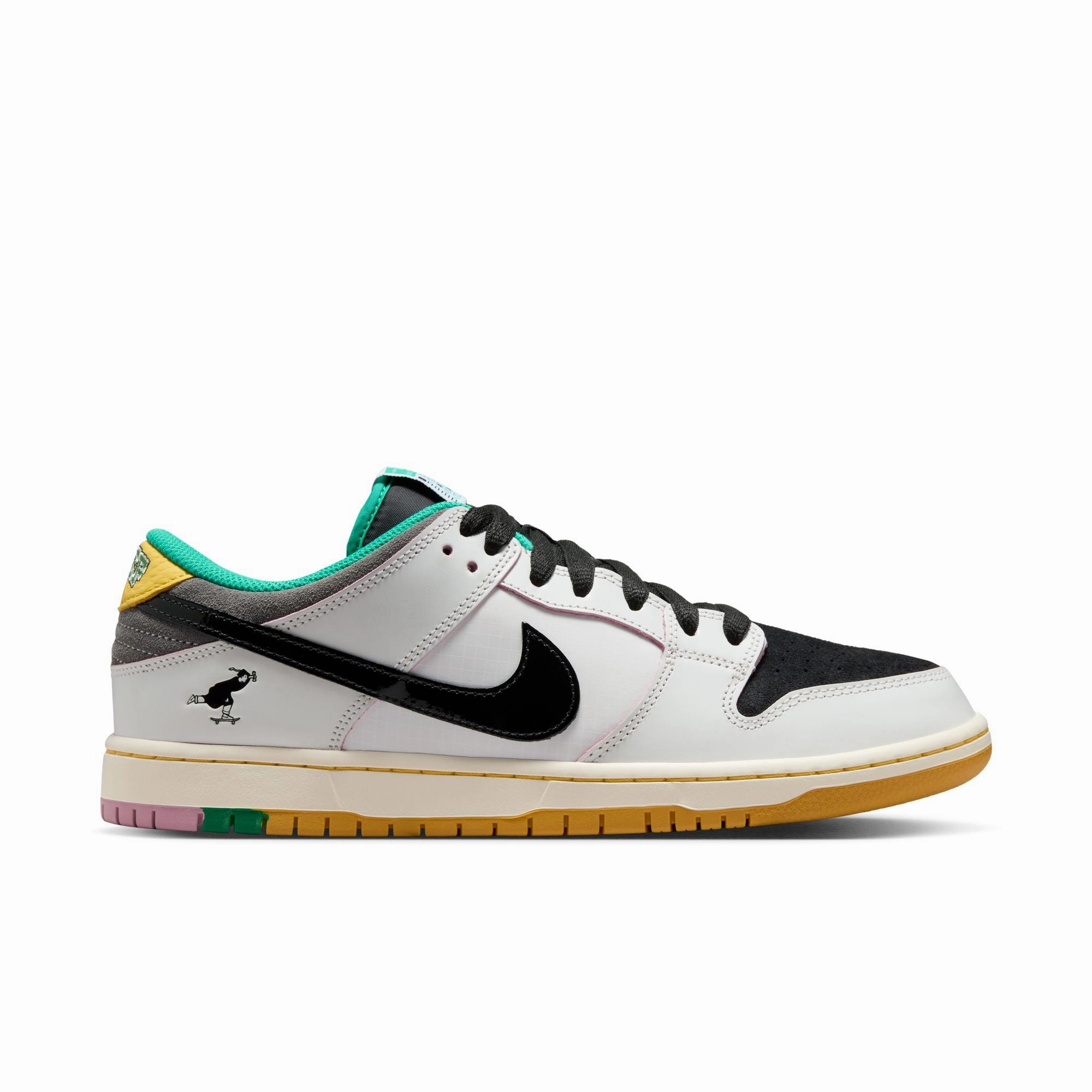 Nike SB Dunk Low Pro QS-CSEF-White Clear Emerald Texas A&m Nike Shoes