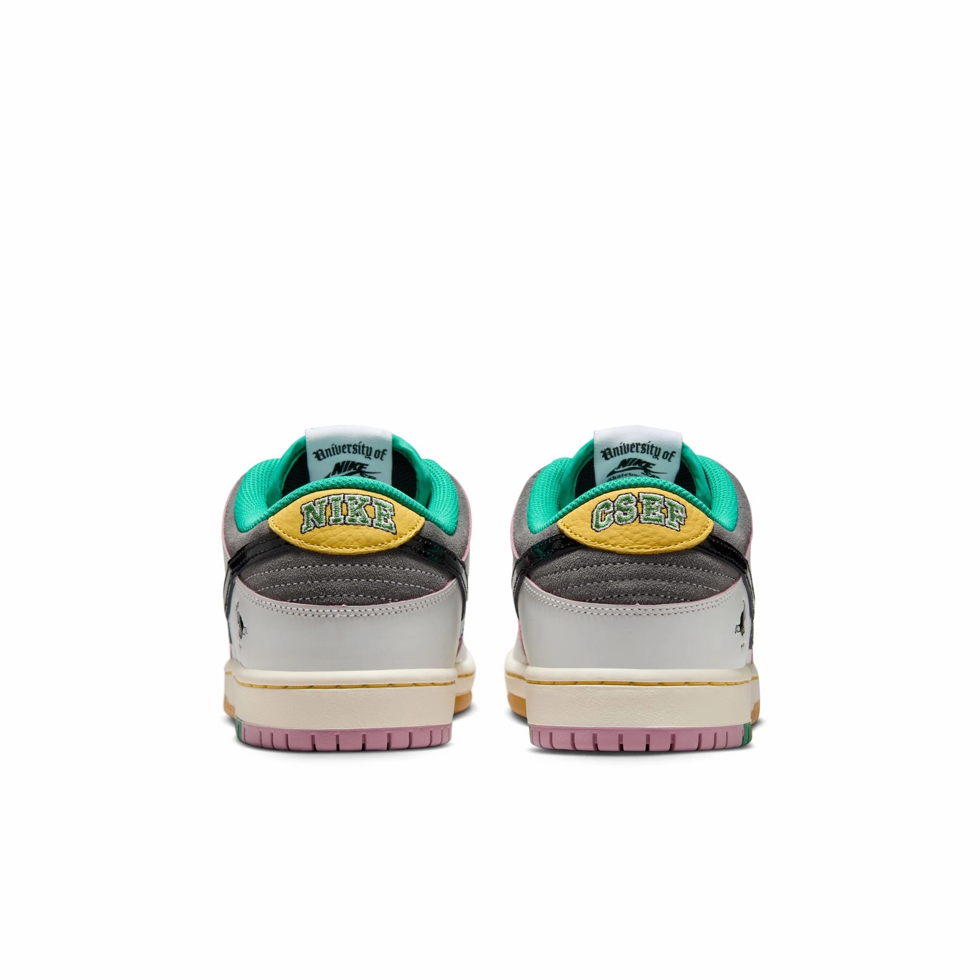 Nike SB Dunk Low Pro QS-CSEF-White Clear Emerald Nike Court Shoe
