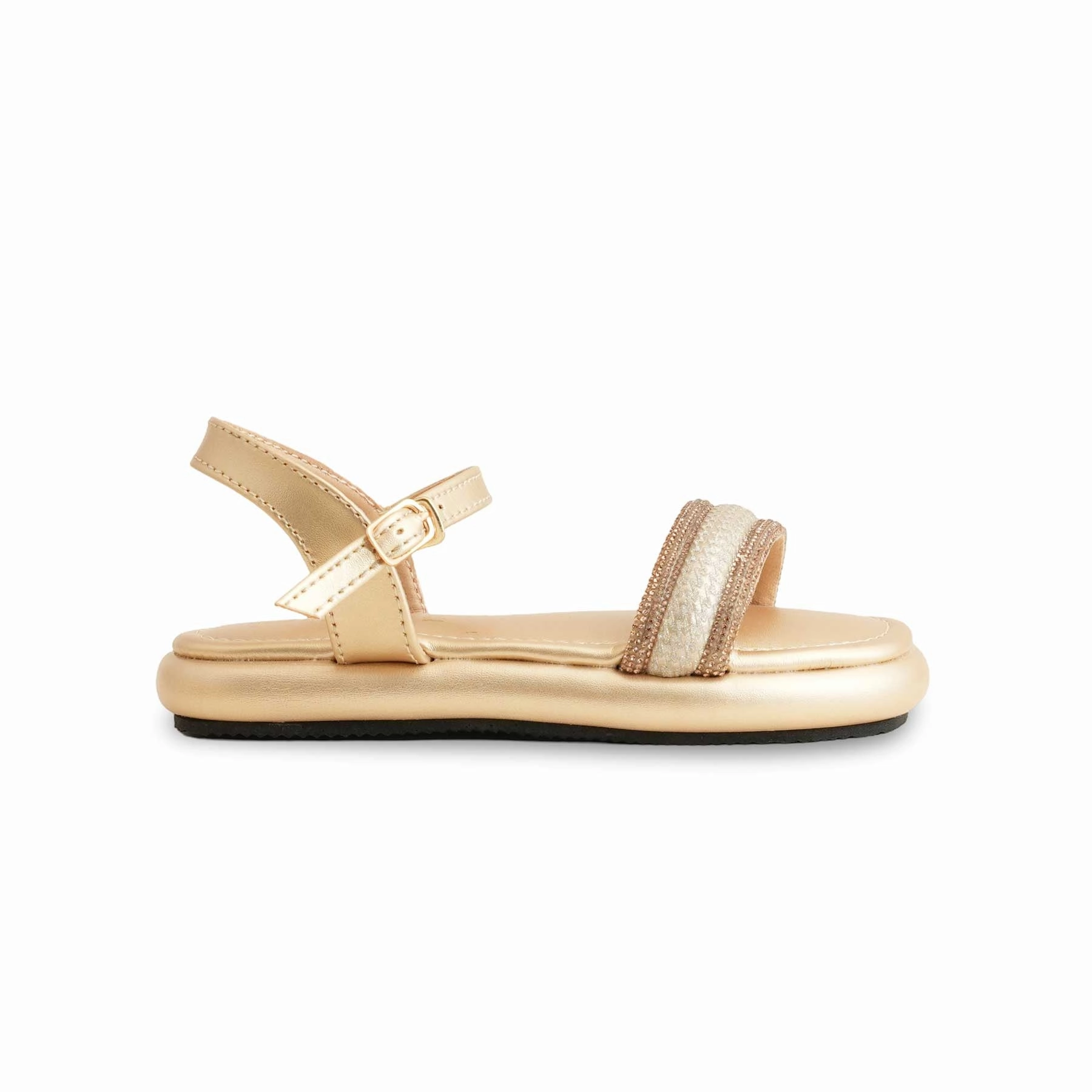 Girls Golden Fancy Sandal KD4806