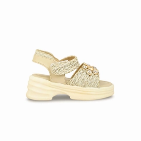 Taos Sandals Girls Golden Formal Sandal KD9900