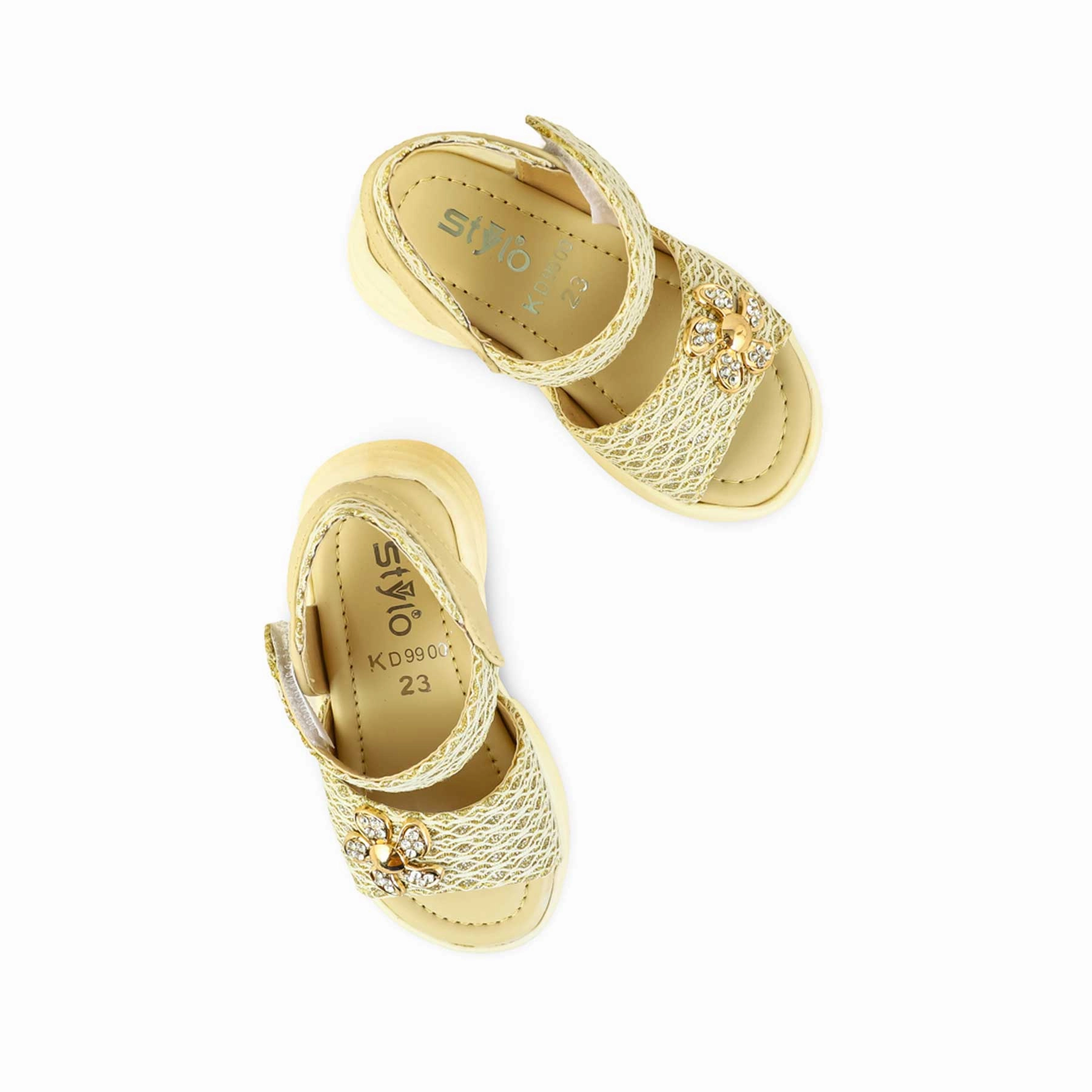 Girls Golden Formal Sandal KD9900 Sandals For Older