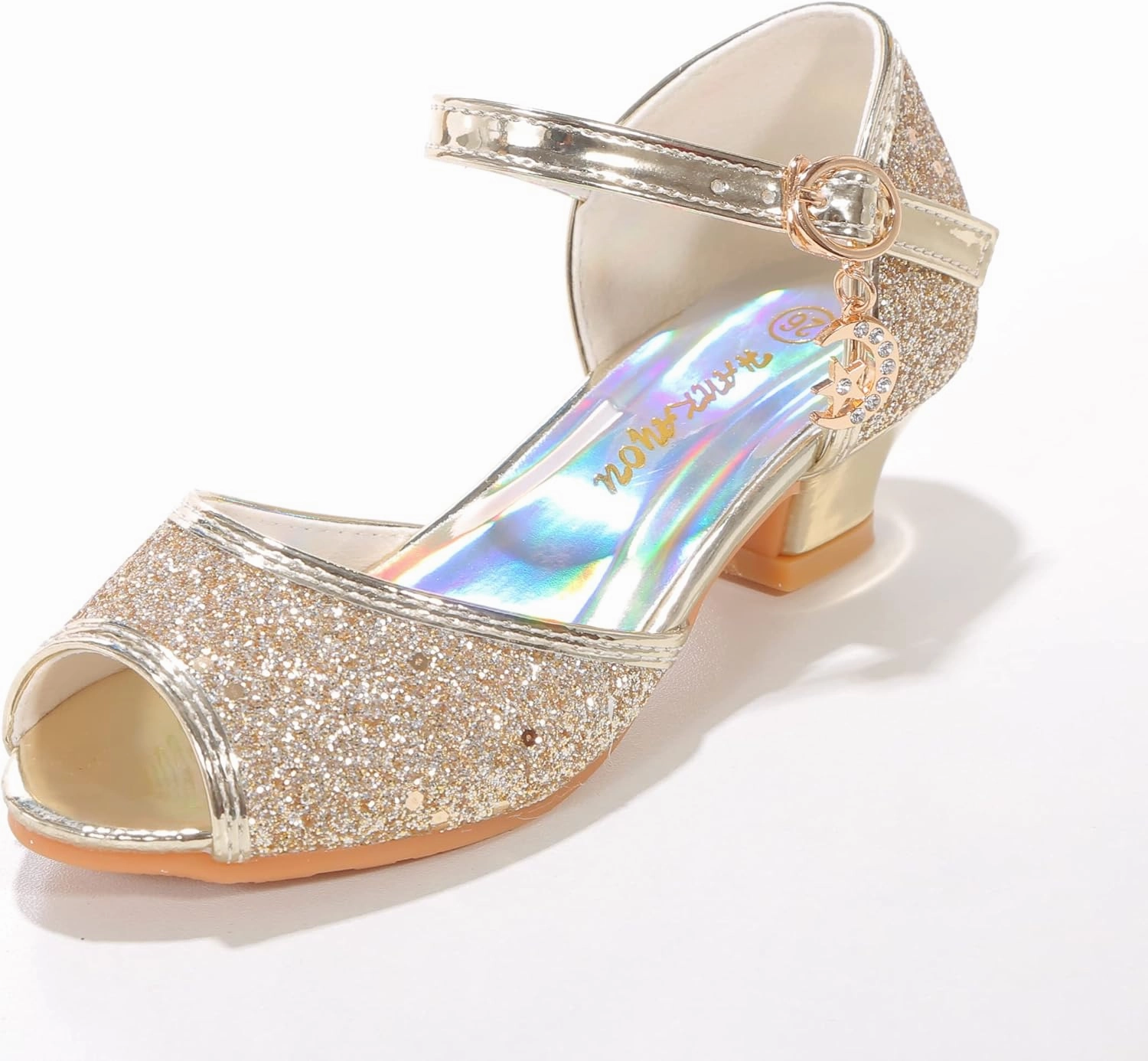 Girls Mary Jane Glitter Wedding Party Dress Shoes Princess Flower Strap Shoes Asics Shoes Cotton Candy