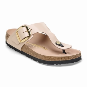 Crocs Gizeh Big Buckle Natural Leather Patent