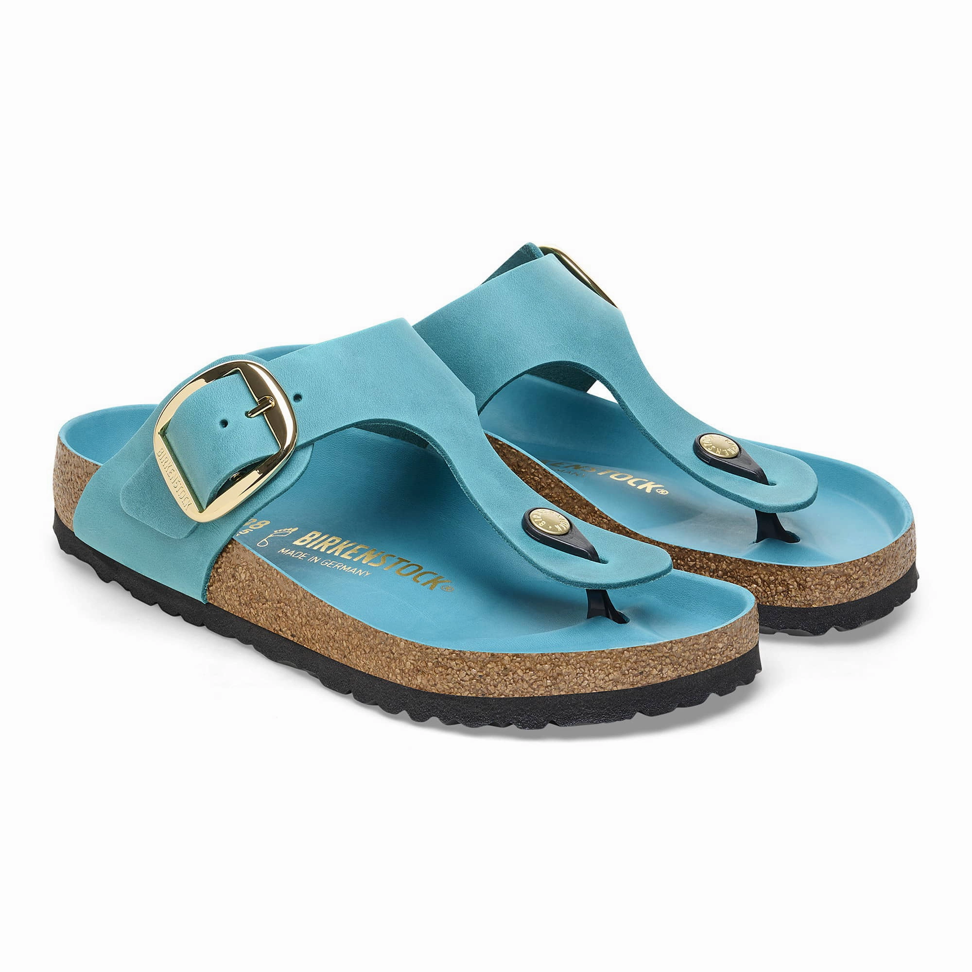 Gizeh Big Buckle Oiled Leather Birkenstock Toe