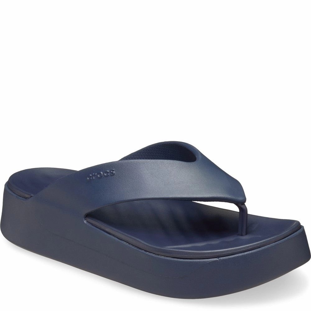 Crocs Getaway Platform Flip Leather Flip Flop Sandals