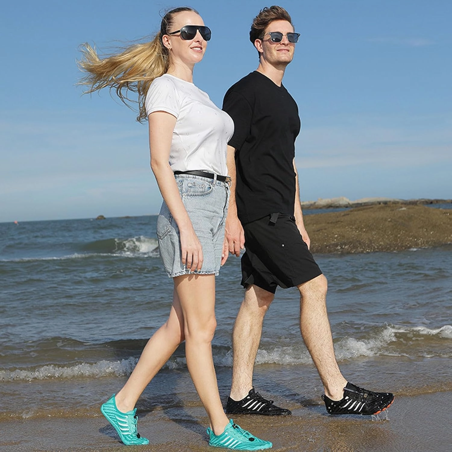 Best Long Distance Asics Running Shoes Grounded Footwear Barefoot Shoes for Women Men with Neuropathy - Comfortable Lightweight Non-Slip Hike Shoes, Includes Shoe Laundry Bag