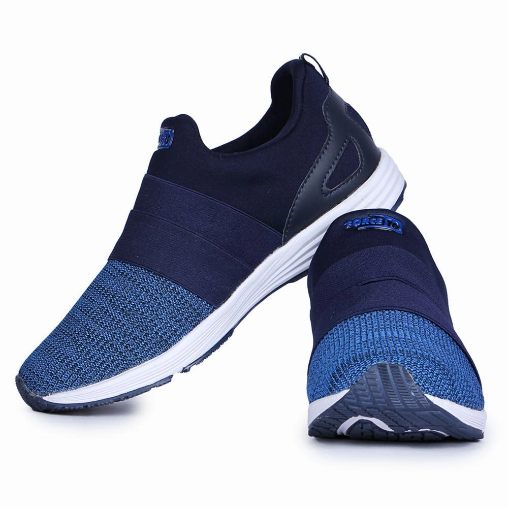 Force 10 Women's Blue Sports Non Lacing (MARTIE-11) Onitsuka Tiger Traxy Trainer Athletic Shoe