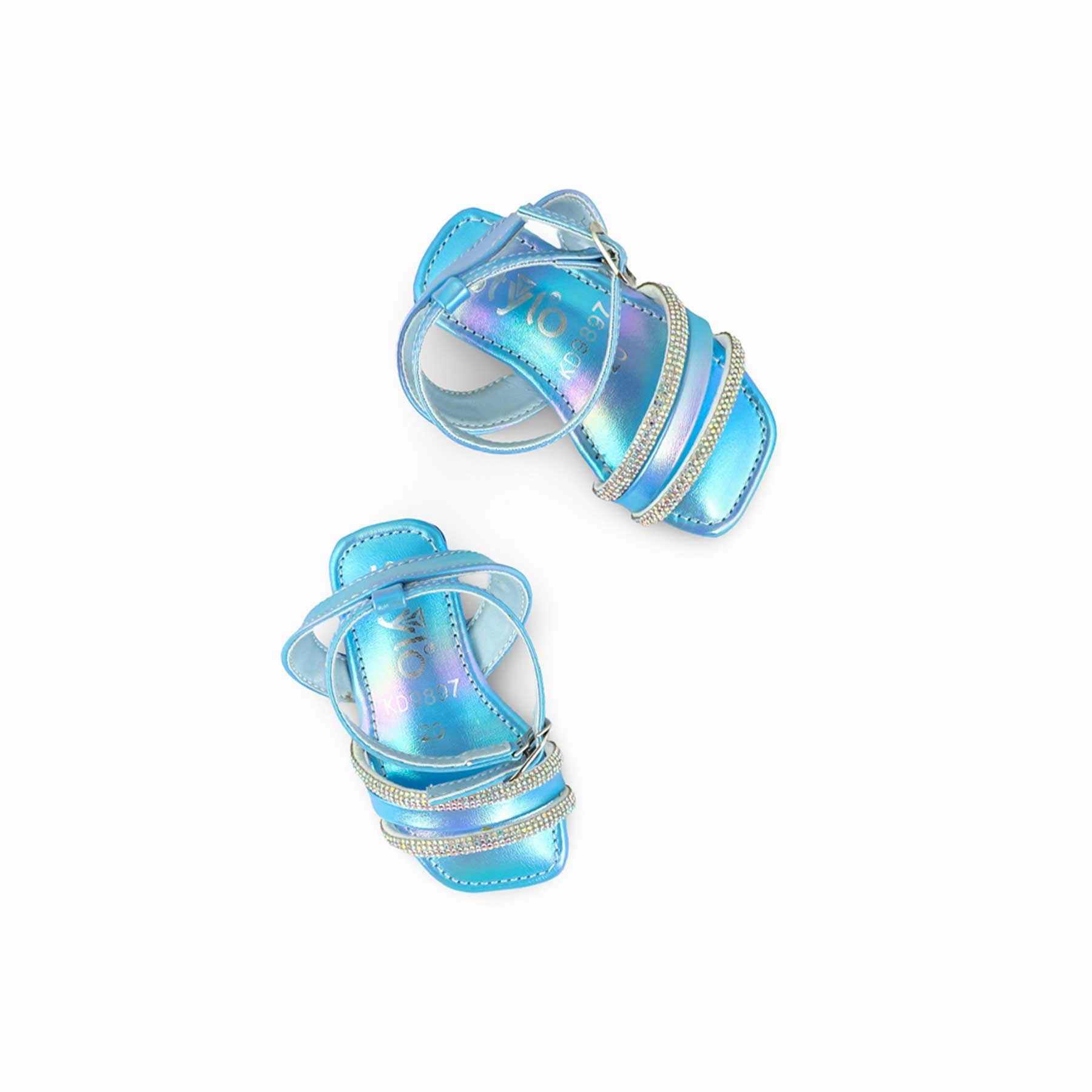 Sandals Specials Girls Sky Blue Fancy Sandal KD9897