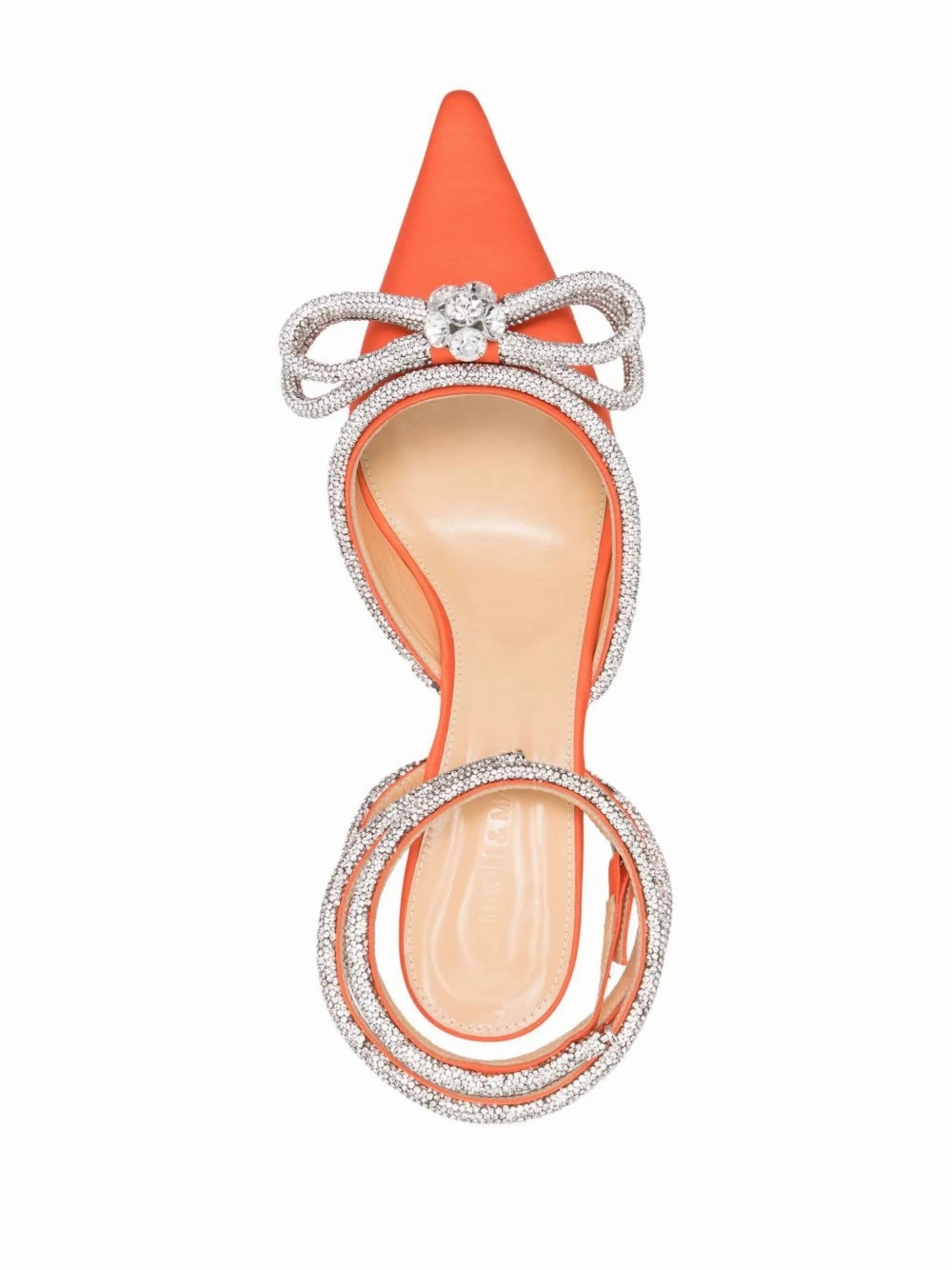 Lace Up Ankle Boots With Chunky Heel Double Bow 65mm pumps