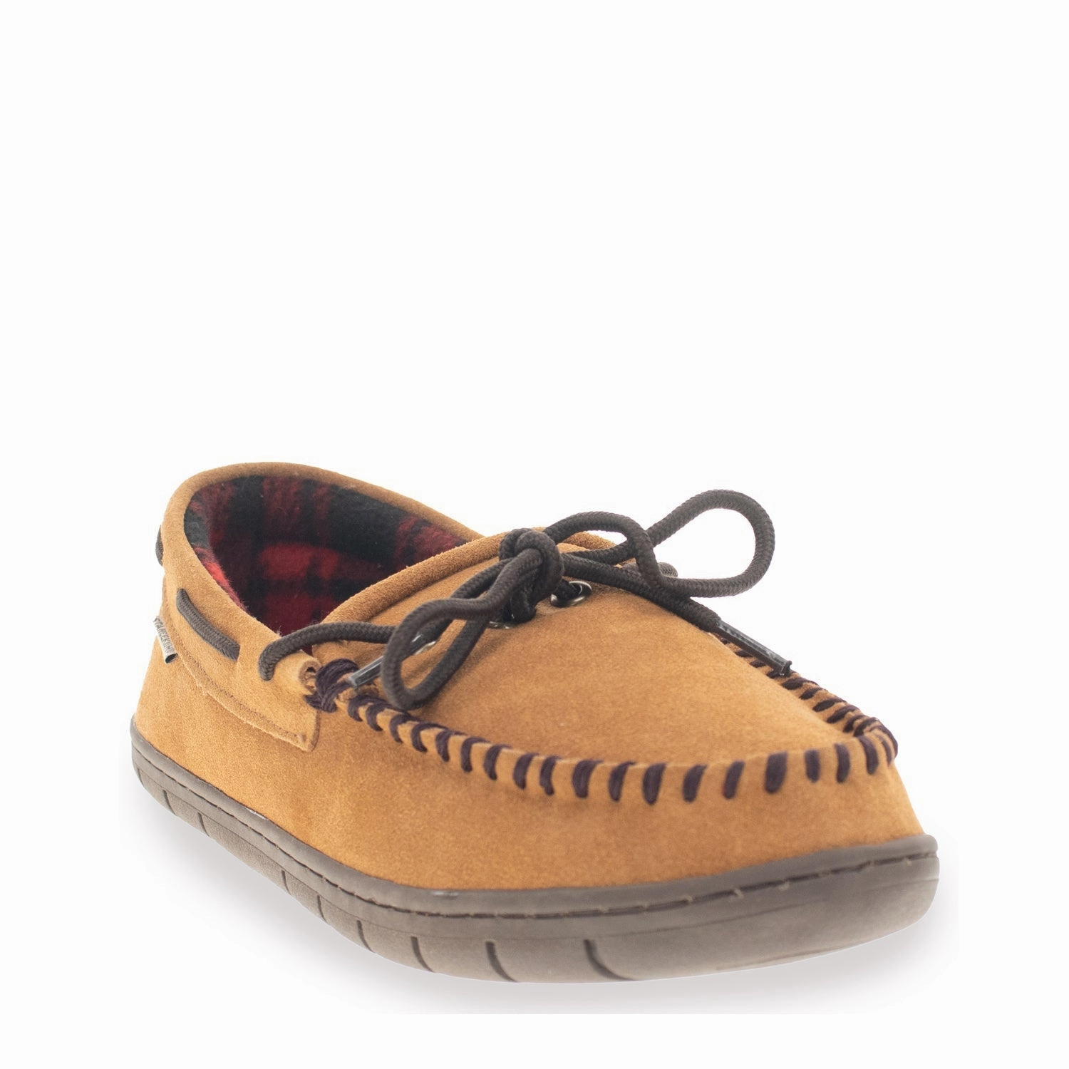 Sierra Mens Wheat Suede Flannel Lined Slipper 9034164B Best Cushioned Slippers