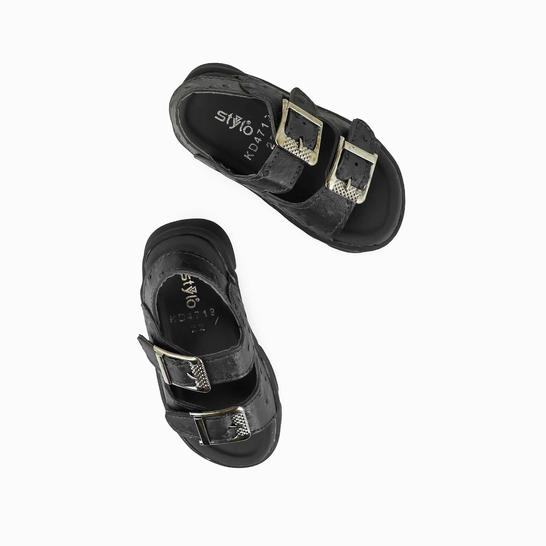 Dolce And Gabbana Sandals Boys Black Formal Sandal KD4719