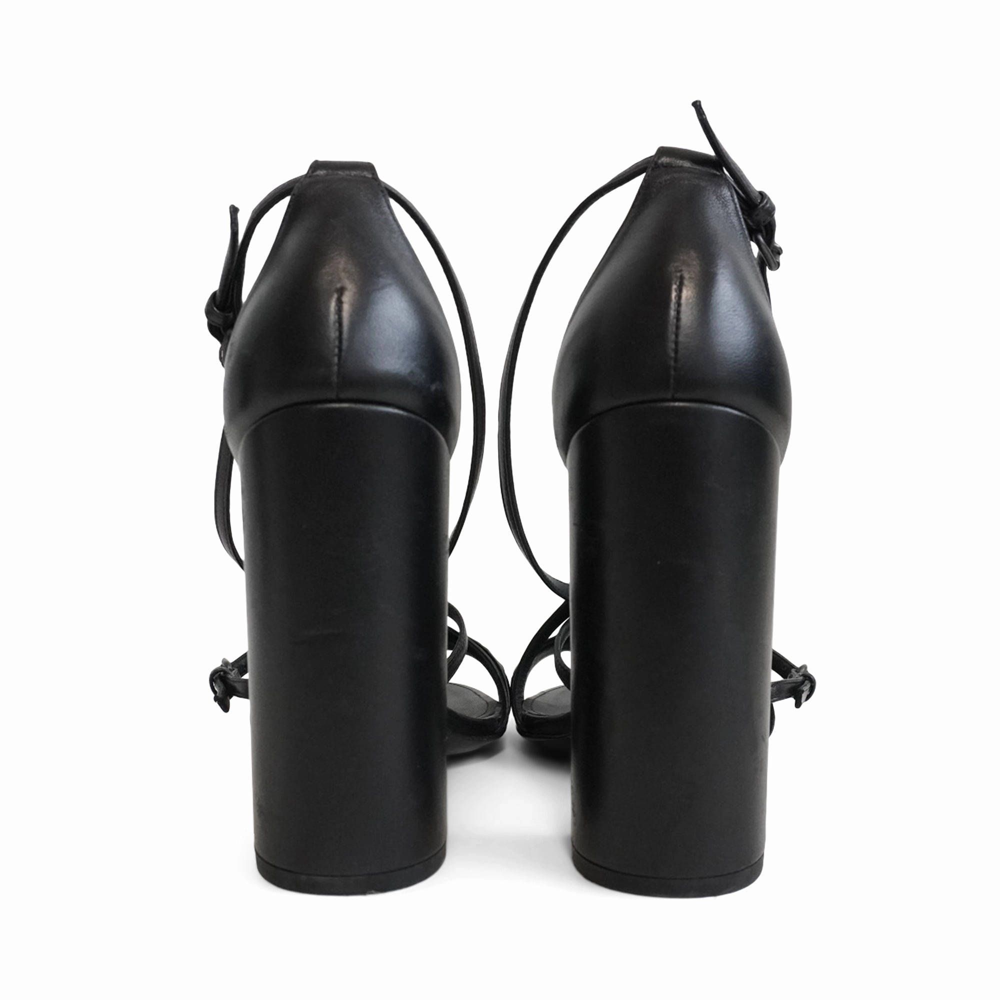 Ankle Boots Cowboy Heel Bottega Veneta Block Heel Sandals - Women's 38