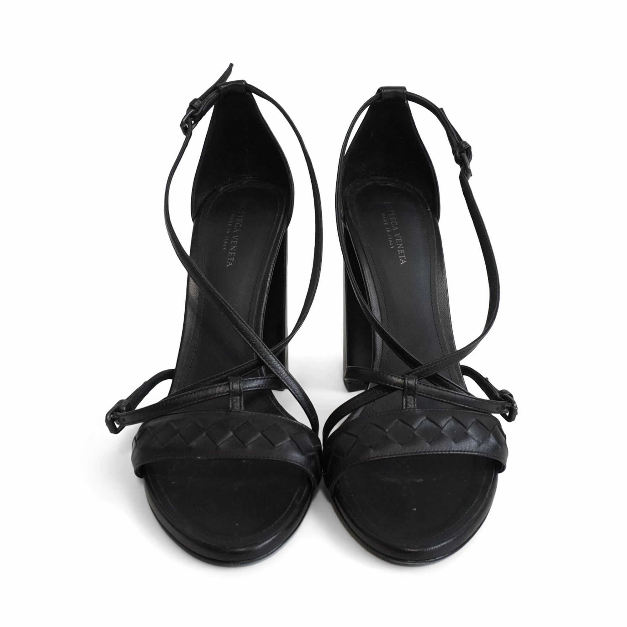 Penny Ankle Boots Bottega Veneta Block Heel Sandals - Women's 38