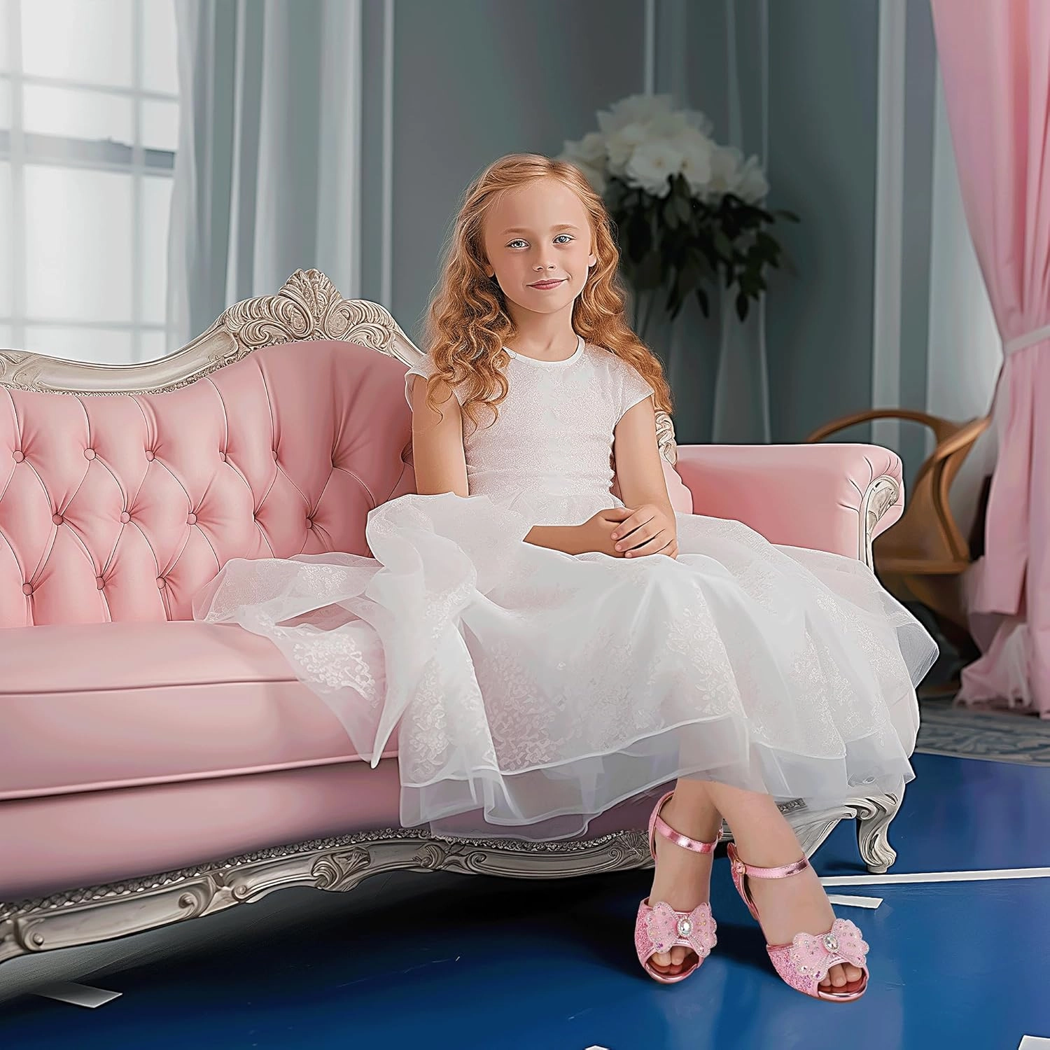 Asics Walking Shoes Australia Hehainom Toddler Dress Shoes Little Girls Heels Flower Girl Sandals Open Toe Big Kid Wedding Party Shoes