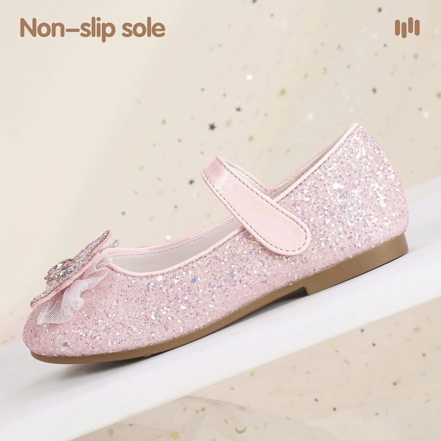 Asics Shoes Durability Hehainom Toddler Dress Shoes Mary Jane Ballet Flats Sparkly Bow Little Kid Girls Wedding Party Shoes
