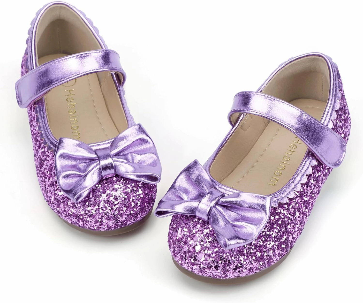 Hehainom Toddler Girls Dress Shoes Little Kids Flower Girl Sparkle Bow Ballet Flats School Wedding Party Shoes Asics Gel-kayano Ace Spikeless Golf Shoes