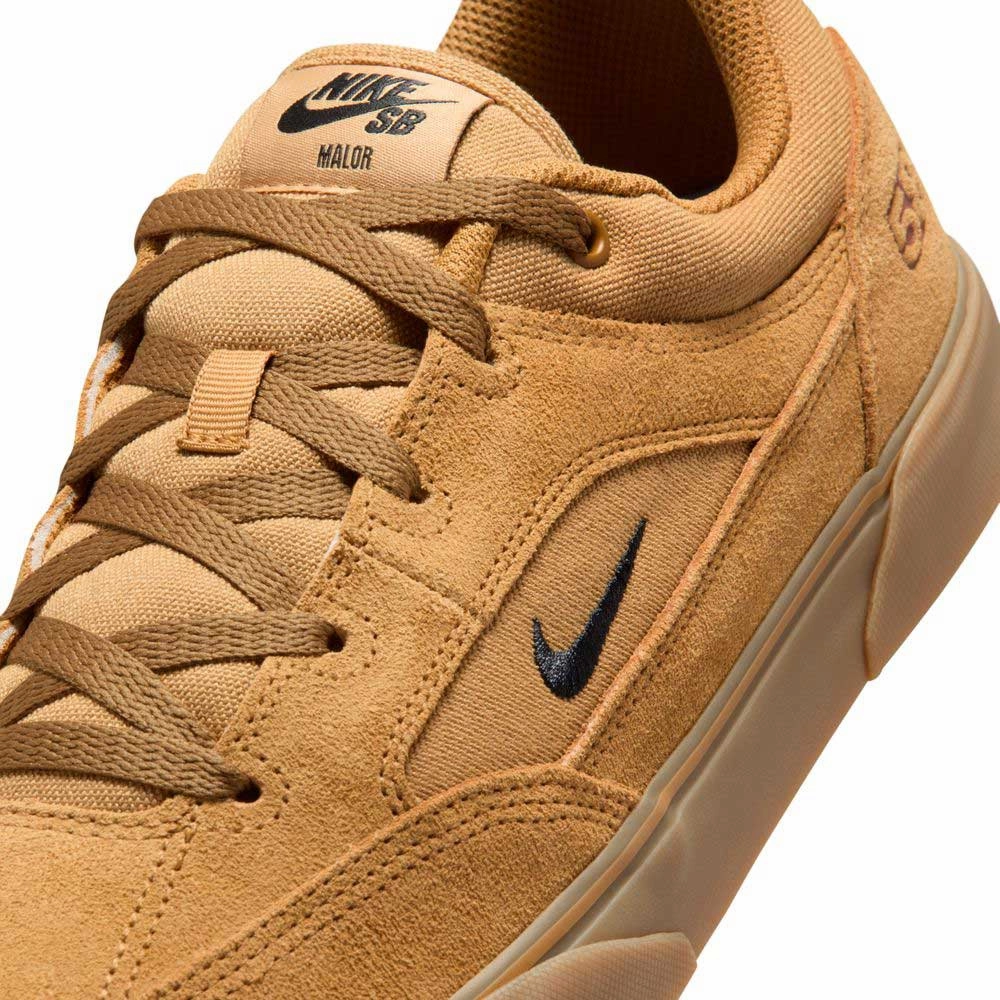 HF3066701 Wheat Gum Light Brown Black White Malor TE Nike SB Shoes And Purple Nike Shoes
