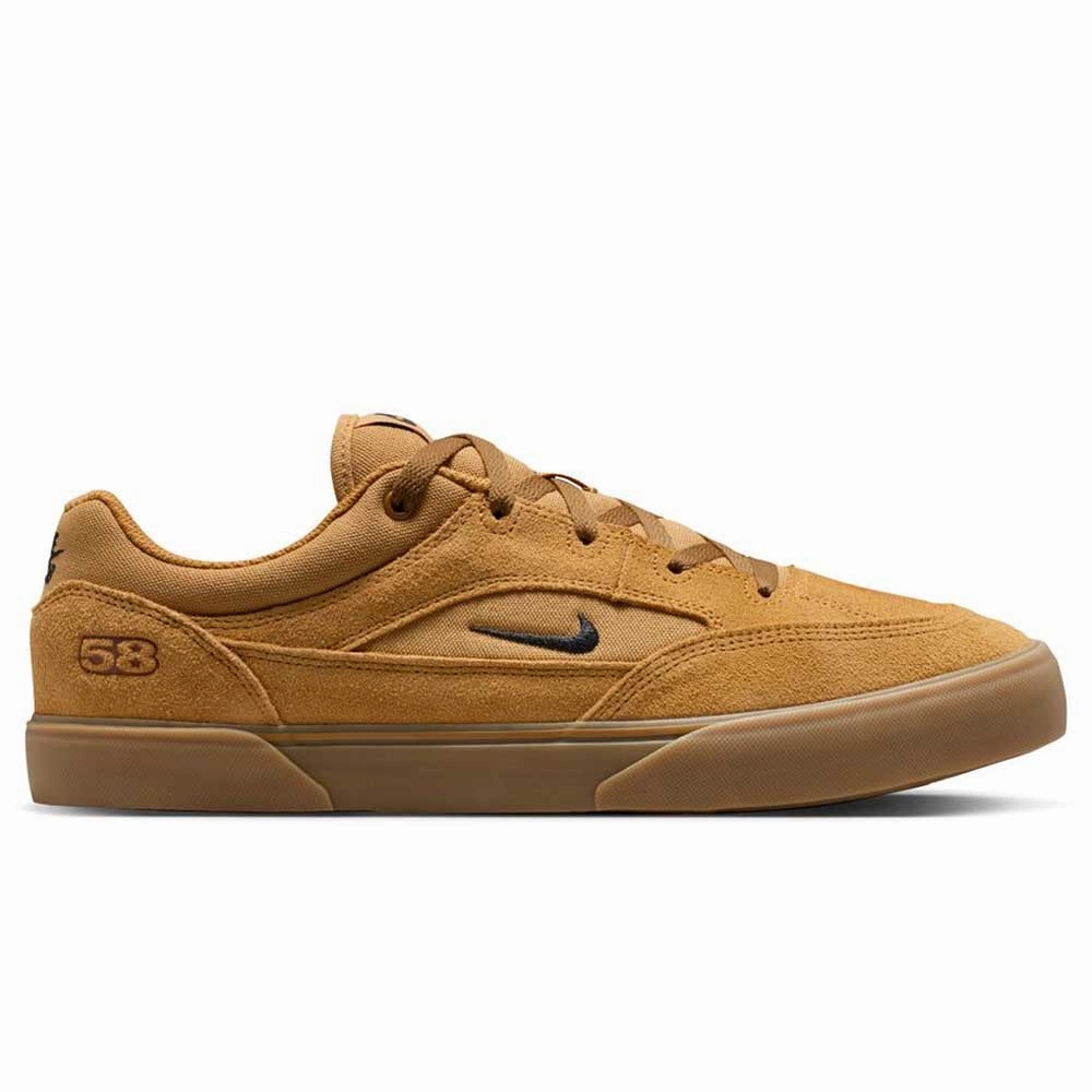 HF3066701 Wheat Gum Light Brown Black White Malor TE Nike SB Shoes Nike Shoes For Overpronation