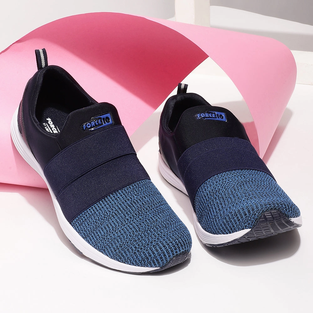 Under Armour Athletic Training Shoes Force 10 Women's Blue Sports Non Lacing (MARTIE-11)