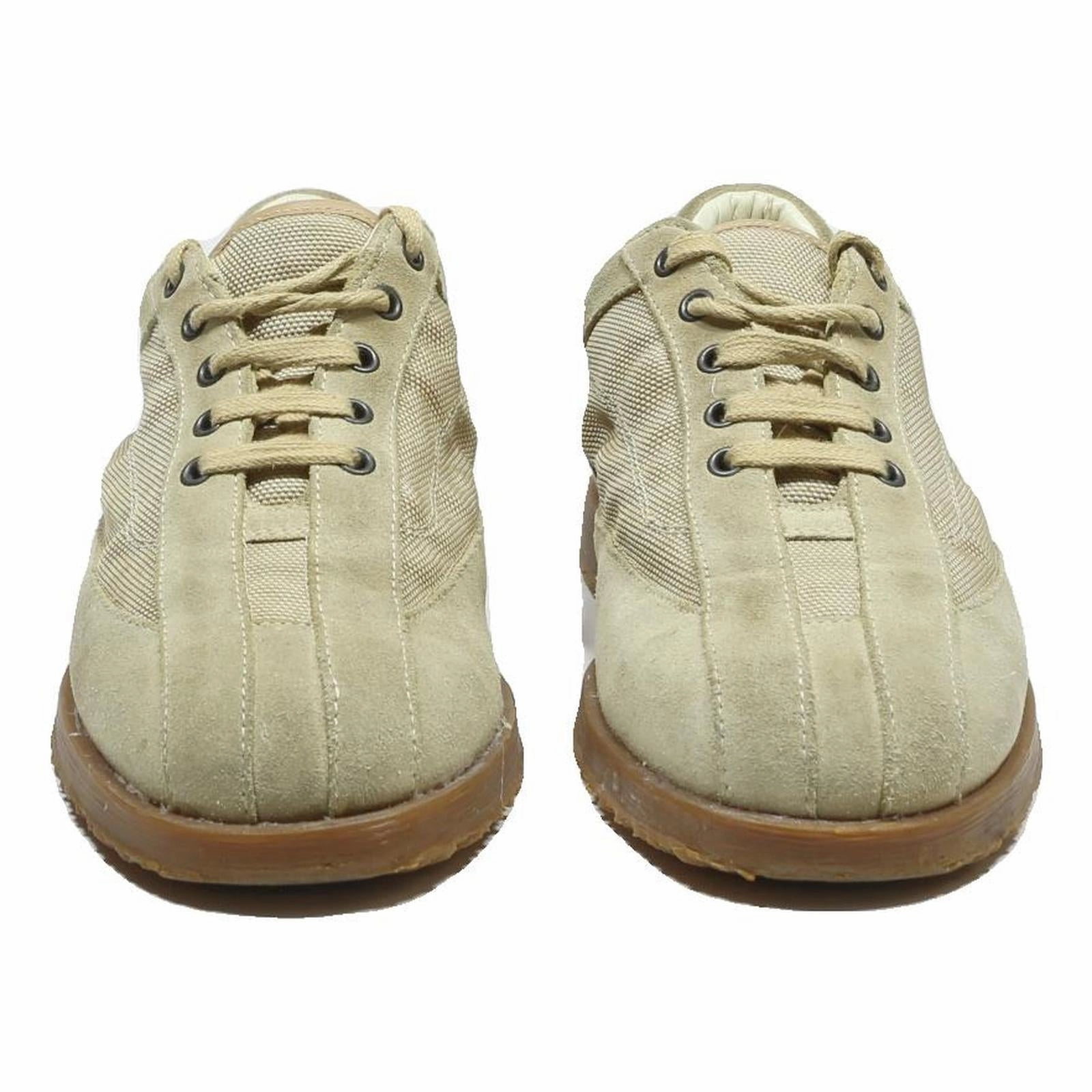 HOGAN Mens Lace-Up Footwear Beige Synthetic UK 7 Casual Retro Style Comfortable Types Of Oxford Shoes
