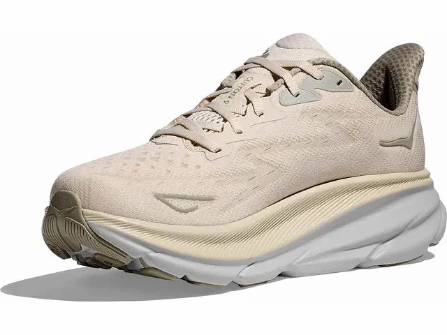 Hoka Mens Clifton 9 - Oat Milk/Barley (1127895-OKB) Best Walking And Running Shoes