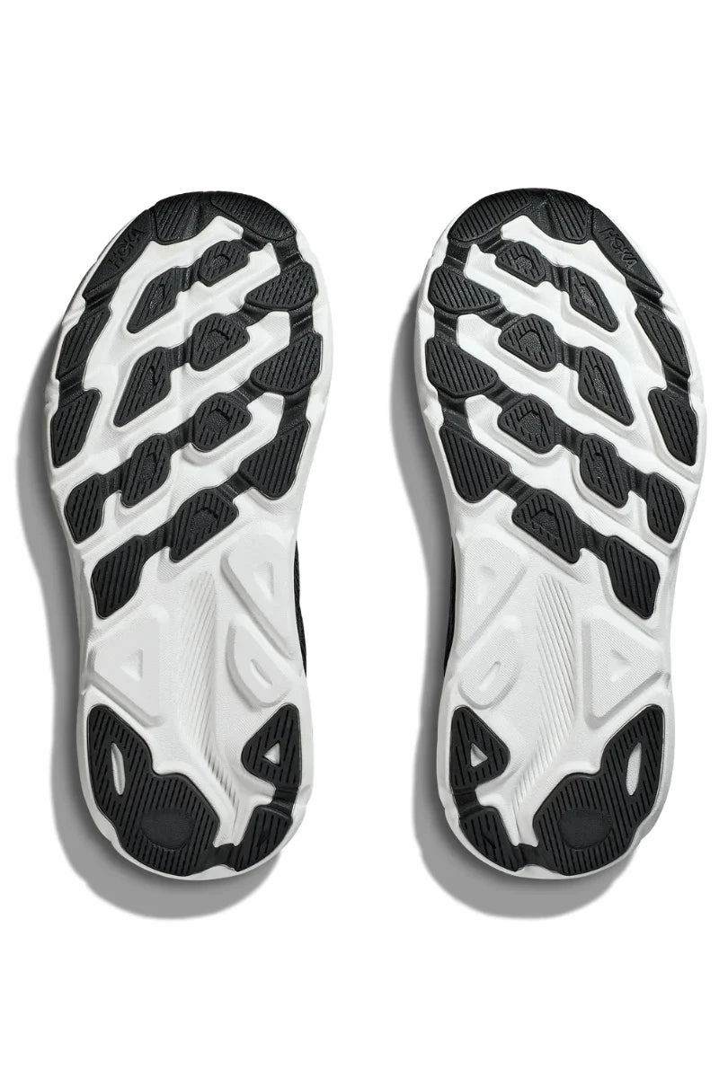 Hoka Mens Clifton 9 Wide - Black/White (1132210-BWHT) Most Comfortable Shoe For Walking