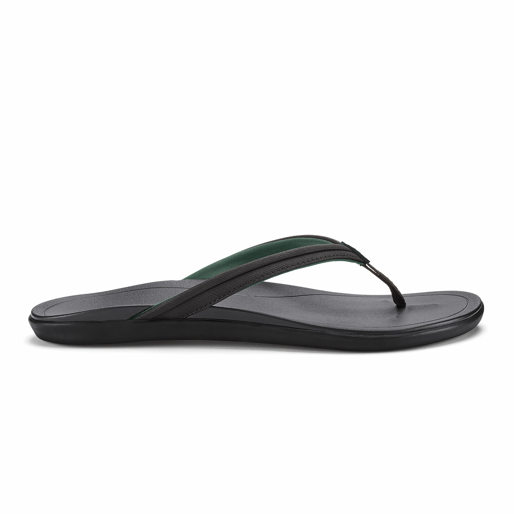 Turquoise Flip Flops Hoopio Malu -  Lava Rock / Lava Rock