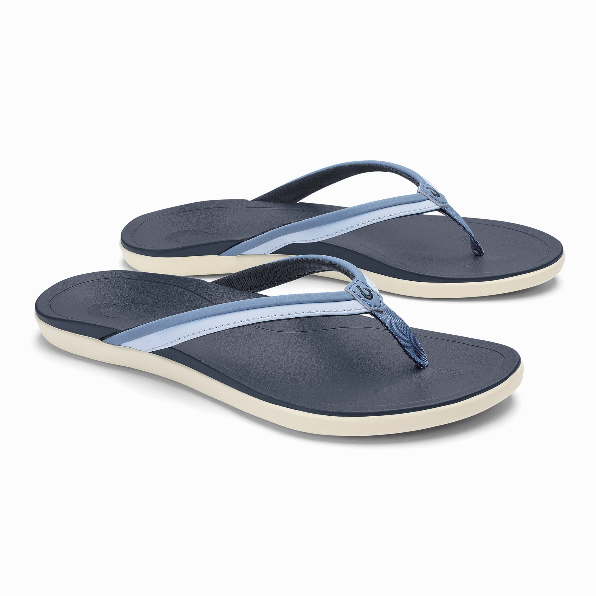 Hoopio Malua  -  Ocean Fog / Lanai Breeze Flip Flops With Arch Support For Flat Feet