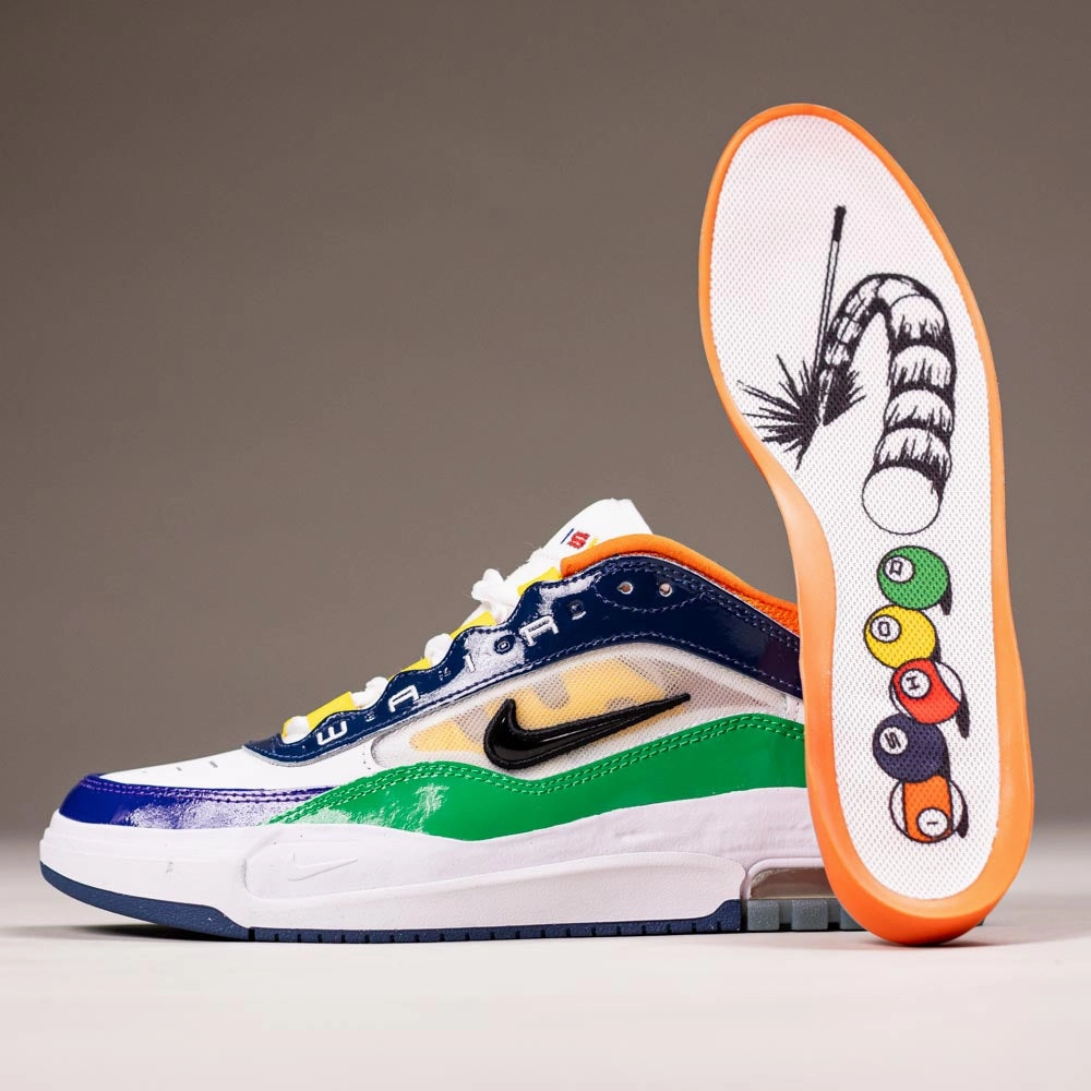 Nike Air Max Training Shoes HV1670600 University Red Black Amarillo Navy Air MAX Ishod Nike SB Suede Leather Skateboarding Shoes