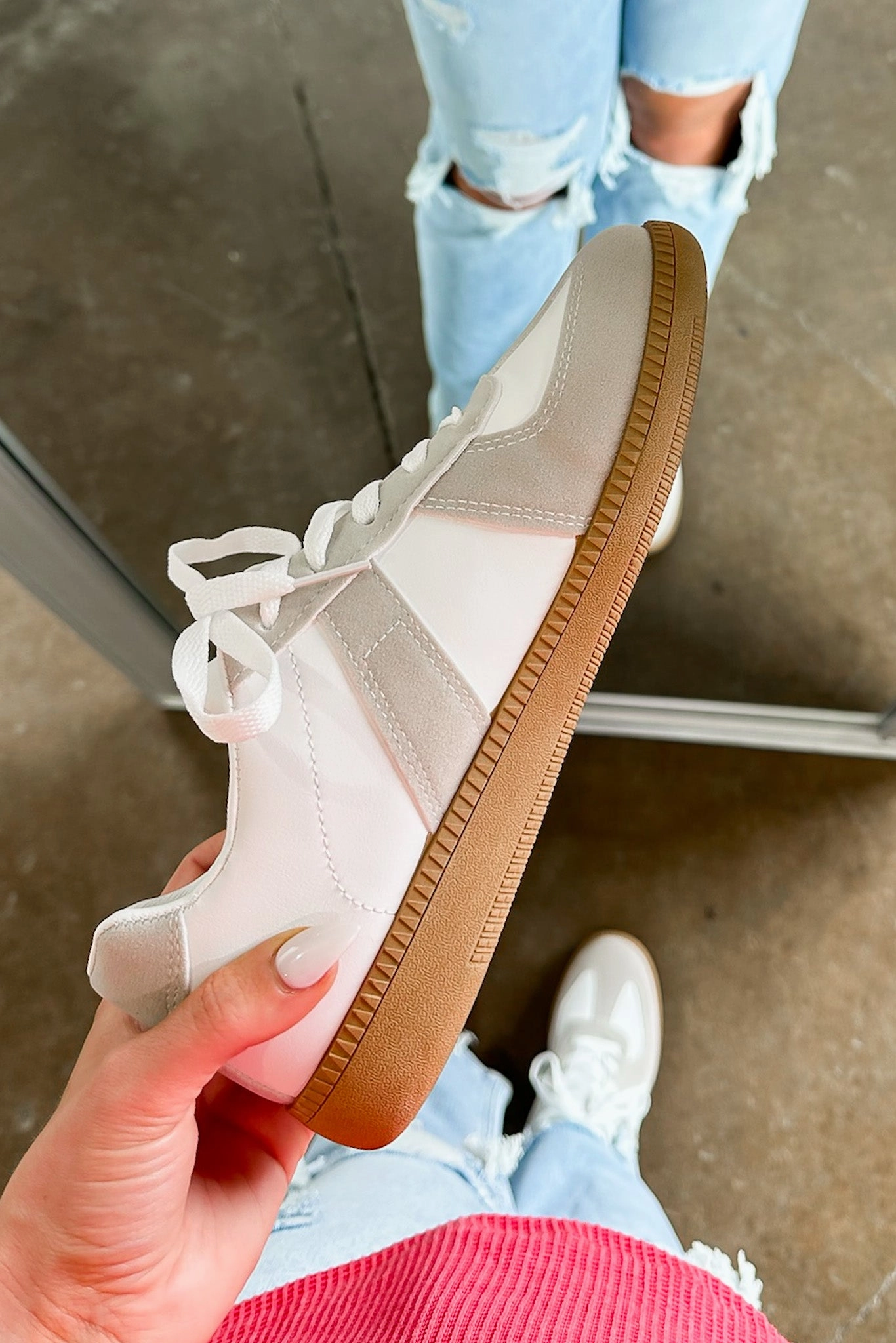 Hiking Tennis Shoes Icon Time Color Block Sneakers - FINAL SALE