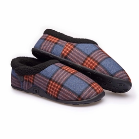 Garfeild Slippers Edward - Blue Multi Check Men's Slippers