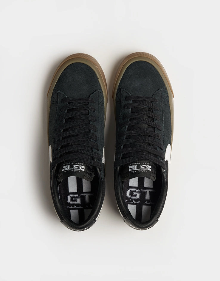 Nike SB Zoom Blazer Low Pro GT Skate Shoes - Black/White-Black-White High Dunk Nike Shoes