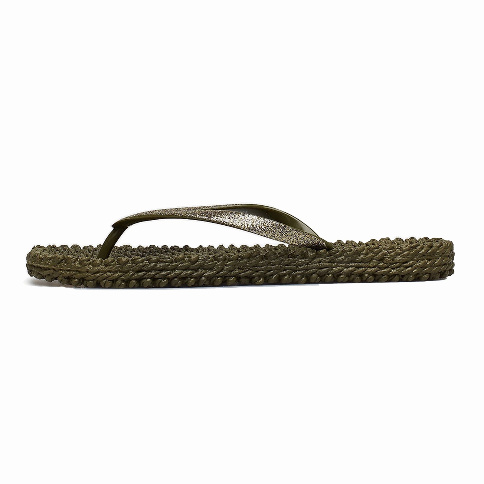 Ilse Jacobsen Cheerful 01 Rubber Women's Toe Post Army Sandals Steelers Flip Flops