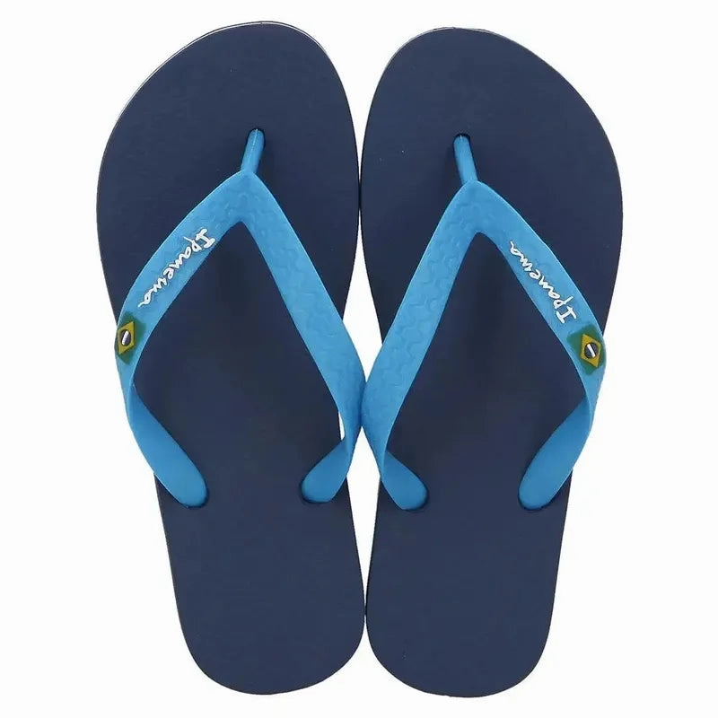Rubber Sandals Ipanema Kids Oasis Brasil Thong Sandal - Blue