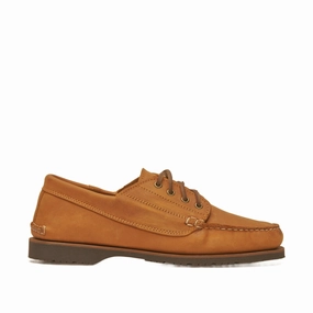 In Stock Mens Maliseet Shoe: Whiskey Ankle Strap Brogues