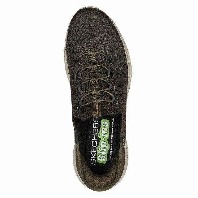 Sas Walking Shoes Men's Wide Fit Skechers 232452 Slip-ins Ultra Flex 3.0 Right Away Walking Sneakers - Olive