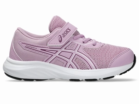 Asics Kids Gel Contend 9 Hook N' Loop Light Ube/White Running Shoes High Quality Running Shoes