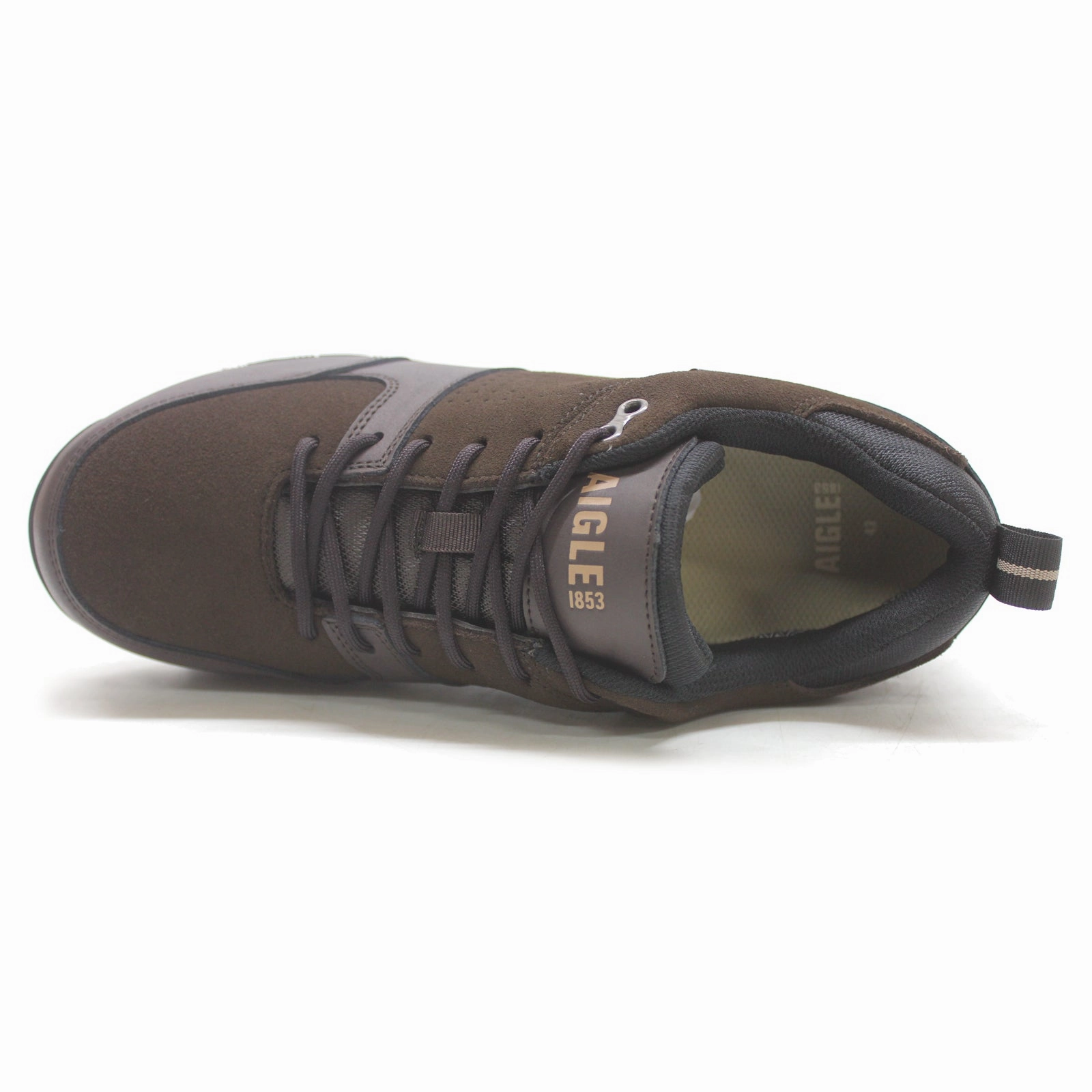 Leopard Print Cowboy Boots Aigle Plutno 2 MTD LT Leather Men's Lace Up Expresso Shoes