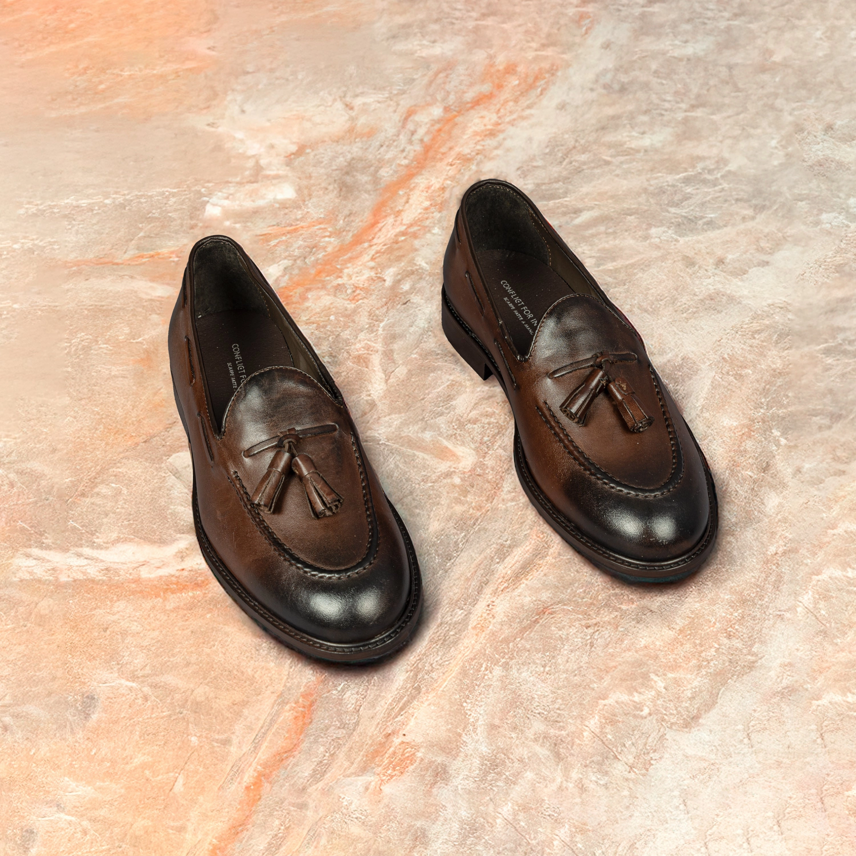 Tan Suede Derby Shoes Velasca Brown