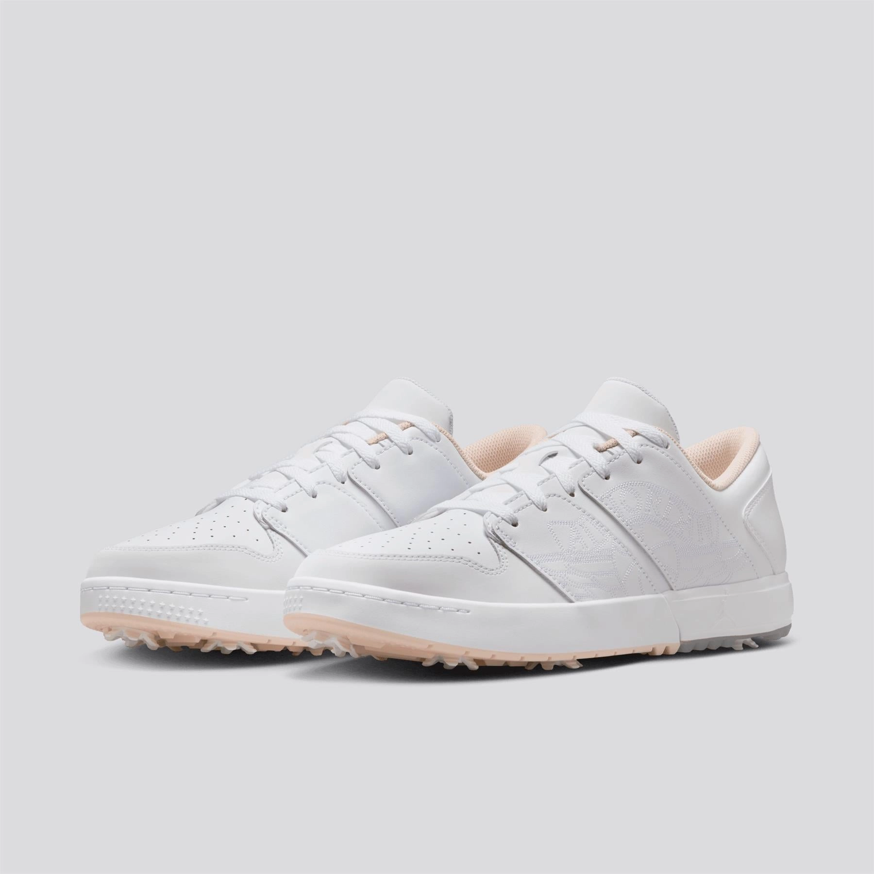 Nike Mercurial Indoor Football Shoes Jordan NU Retro 1 Golf Shoes White/Washed Coral