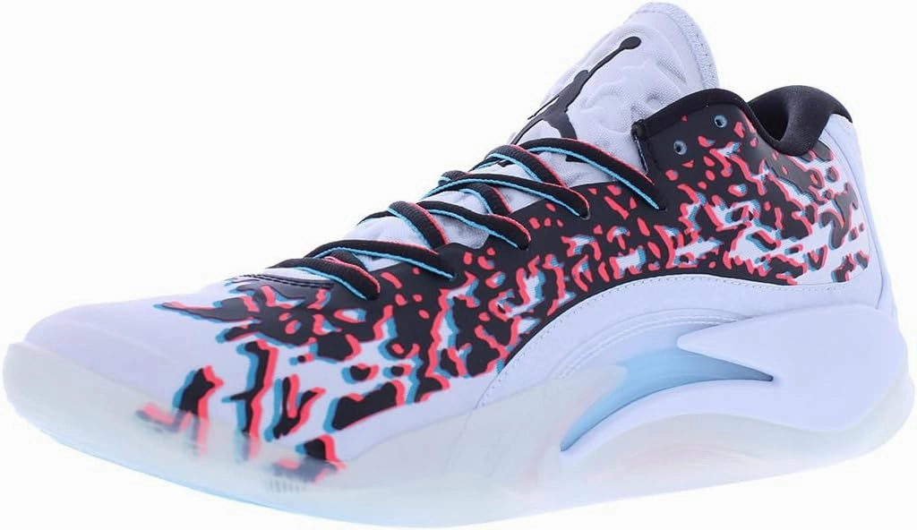 Nike Ronaldo Shoes Jordan Zion 3 Men's Shoes (DR0675-106, White/University RED/Cement Grey)