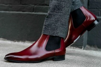 Hipster Chelsea Boots Karev Burgundy Chelsea