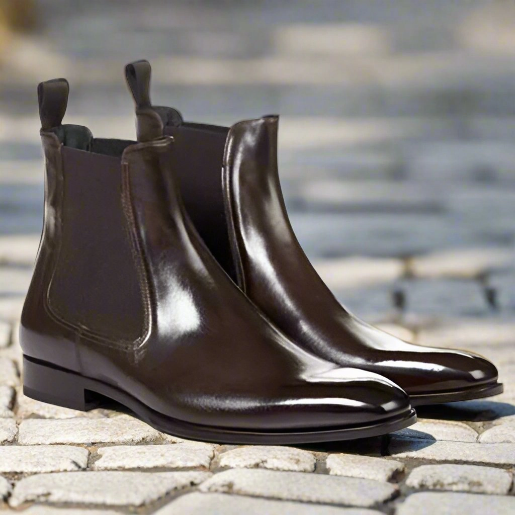 Karev Dark Brown Chelsea Tan Chelsea Boot